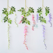 Mô phỏng hoa Wisteria giả hoa tím trần hoa nho trong nhà trang trí đám cưới mây nhựa hoa nho nho - Hoa nhân tạo / Cây / Trái cây