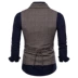 Áo vest nam công sở vest nam kẻ sọc giảm béo Thời trang Anh vest giản dị - Dệt kim Vest Dệt kim Vest