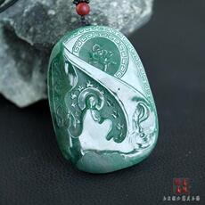 Украшения на шею 【悟 禅】南阳独山玉 满绿鲜绿冰透料