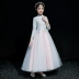 Mới Trung Quốc phong cách ăn mặc trẻ em công chúa váy guzheng trang phục cô gái nhỏ chủ váy váy dài đoạn thu đông