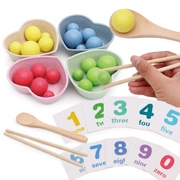 Công việc và đũa kẹp phân loại nhận thức màu sắc mẫu giáo Montessori bé câu đố giáo dục sớm đồ chơi giáo dục - Đồ chơi giáo dục sớm / robot