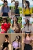 Mùa hè ăn mặc Hàn Quốc phiên bản của lỏng mỏng từ vai cơ sở sinh viên chic ngắn tay màu rắn T-Shirt off-vai áo triều
