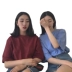 2018 mùa xuân mới Hồng Kông phong cách retro Hàn Quốc phiên bản của sang trọng lỏng mỏng màu rắn vòng cổ áo thun ngắn tay t-shirt nữ triều