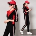 Trang phục thể thao đôi sao Jinleao 2018 Lu Mei An Qi Qi Thể thao thời trang giản dị dành cho nữ - Thể thao sau Thể thao sau