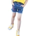 2018 mùa hè Hàn Quốc thư denim quần short cô gái trẻ em lớn trẻ em căng xu hướng casual quần short denim thế hệ shop quần áo trẻ em gần đây Quần jean