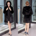 Fox fur collar rabbit fur áo khoác cỏ nữ coat trùm đầu đoạn dài 18 mùa đông kích thước lớn mẹ nạp chống mùa fur mẫu áo lông cừu đẹp Faux Fur