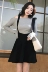 MMCO2018 mùa thu mới slim slimming strapless áo len dài tay màu rắn áo len mỏng áo sơ mi nữ Hàn Quốc phiên bản áo kiểu nữ Đan Cardigan