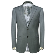 Chim thương hiệu cắt phù hợp với nam giới hai khóa áo len hàng đầu mở kinh doanh bình thường phù hợp với màu xám 81025