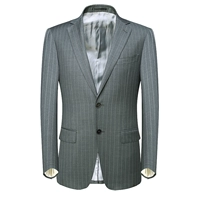 Chim thương hiệu cắt phù hợp với nam giới hai khóa áo len hàng đầu mở kinh doanh bình thường phù hợp với màu xám 81025 áo khoác blazer nam