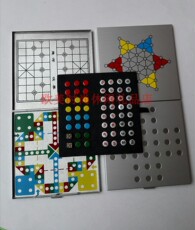 Шахматы 磁力象棋铝制西洋双陆棋 桌面游戏backgammon 迷你旅行折叠棋盘