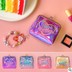 Bentoy thôi miên thêu kim loại Clip Coin Purse Girl Heart Laser Brightening Harajuku Mini Wallet ví mini nữ Ví tiền