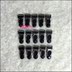 Màu đen trong suốt Palăng khóa 6 gói garter phụ kiện garter nút sling khóa clip ngoại trừ từ xa Nịt Tất