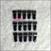 Màu đen trong suốt Palăng khóa 6 gói garter phụ kiện garter nút sling khóa clip ngoại trừ từ xa