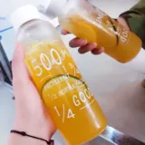 Свежая стеклянная портативная креативная трендовая чайная чашка, простой и элегантный дизайн