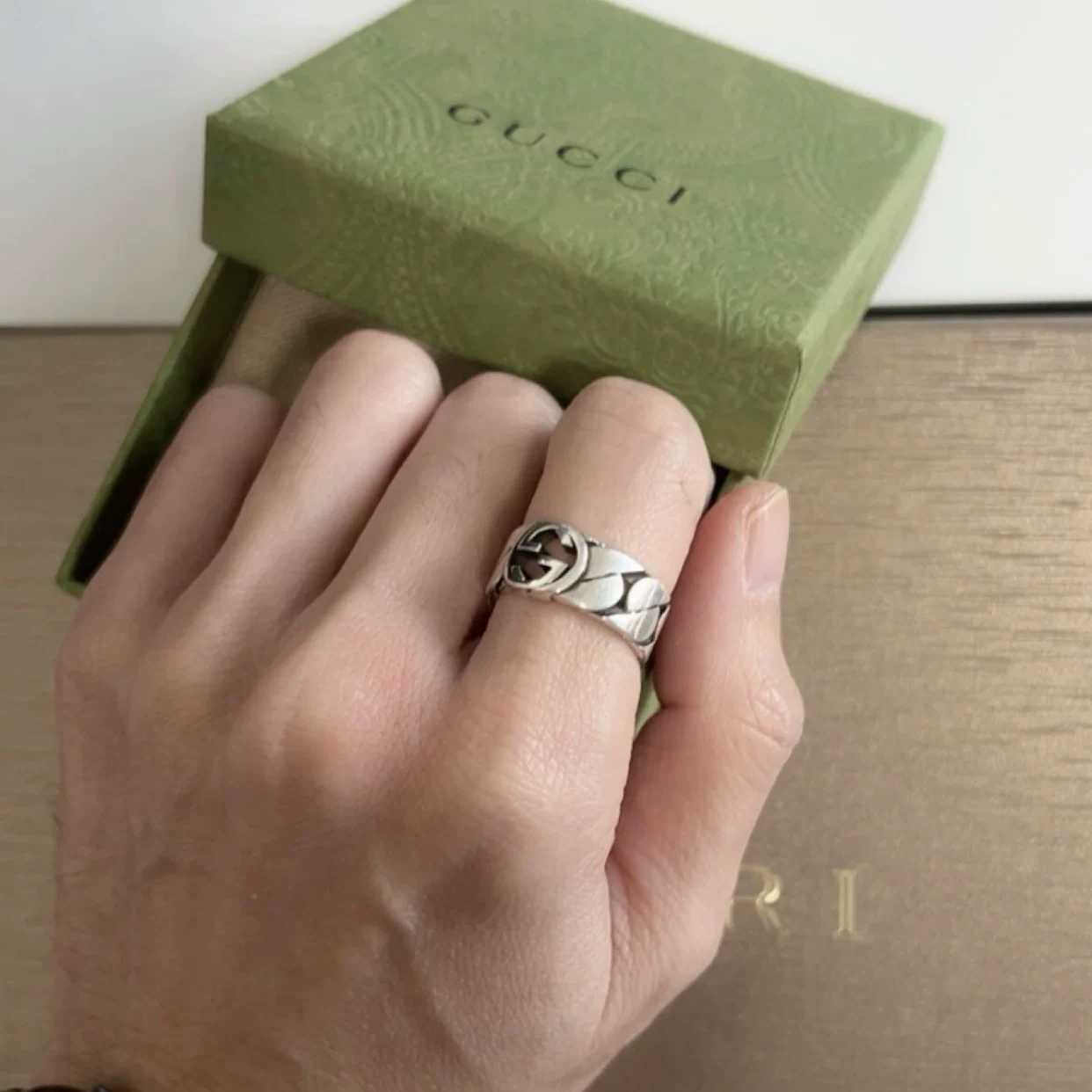 Gucci, ring, 925 sample silver, for beloved