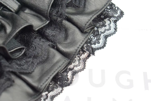 Noblepet Новая домашняя одежда универсальная маленькая черная юбка маленькая кожаная одежда для собак/5