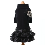 Noblepet Новая домашняя одежда универсальная маленькая черная юбка маленькая кожаная одежда для собак/5