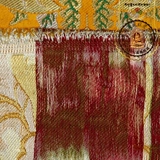 Тибетский трехмерный удар Трехмерный золотисто -желтый желтый чудесный лотос феникс