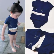 Mới 2018 bé trai, bé gái, trẻ em, em bé, cá mập, áo tắm một mảnh, bé trai, bé, áo tắm một mảnh, suối nước nóng, Hàn Quốc - Bộ đồ bơi của Kid