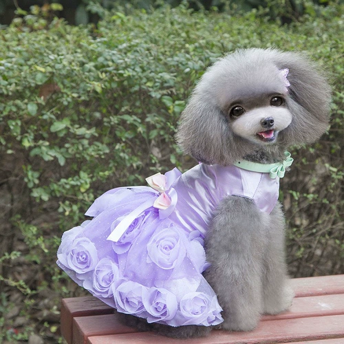 Свадебное платье для домашних животных маленькая собачья одежда кошачь