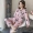 Đồ ngủ nữ mùa xuân và mùa thu dệt kim cotton dài tay áo len nhà phục vụ nữ mùa thu phần mỏng Phiên bản Hàn Quốc của bộ đồ mặc giản dị ngọt ngào