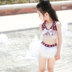 Cô gái mặc bikini áo tắm công chúa váy trẻ em treo cổ chia áo tắm mùa hè bên bờ biển áo tắm phù hợp với phiên bản Hàn Quốc Đồ bơi trẻ em