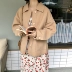 YUKI Xiaoshu Jam làm trắng tại nhà Jam nhỏ A loại ngắn Áo khoác len nữ Hàn Quốc Mới O0962 áo khoác dài nữ Áo khoác ngắn