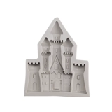 Замок, силиконовая форма, прямоугольный домик, со снежинками