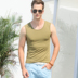 Mùa hè nam cotton căng rộng vai mồ hôi vest thanh niên Slim chặt chẽ không tay T-Shirt XL áo vest Lót