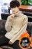 Harajuku phong cách mùa đông cao cổ áo len nam cộng với nhung dày Hàn Quốc phiên bản của thủy triều sinh viên lỏng áo len ấm áp áo sơ mi