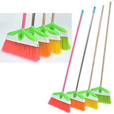 Щетка с ручкой 加密扫把头家用软毛扫铁喷塑杆清洁扫不粘头发掃帚清洁工具塑料扫 Cable, whit