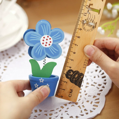 Креативный деревянный цветочный горшок в форме цветка для визитных карточек, деревянное украшение, оптовые продажи, в цветочек, подарок на день рождения