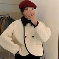 Южнокорейский осенний товар, небольшая куртка, 2022, оверсайз, увеличенная толщина, подходит для подростков, в стиле Шанель