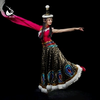 Тихой спектакль Tanggula Performance Service тибетского танца и одежды танце