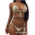 Bộ bikini gợi cảm đính sequin châu Âu và châu Mỹ mới áo tắm Amazon áo tắm nữ ba điểm bùng nổ đồ bơi nữ Bikinis