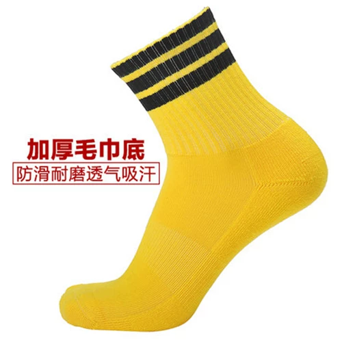 Летняя детская баскетбольная форма для школьников подходит для мужчин и женщин, спортивные носки для бадминтона, средней длины, увеличенная толщина