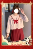 [Niu Nian Limited Sailor Set Set] после школы/Niu Qi Sky/JK Sailor Server с длинным рукавом промежуточный сервер Spot Spot Spot