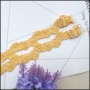 [Ren Handmade Bảo tàng] Ren vai Strapless Strapless điều chỉnh đồ lót đàn hồi dây đeo vai màu vàng dây áo lót hình bướm