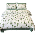 Bắc âu ins net giường màu đỏ bốn bộ cotton vườn gió cotton 1.8 m sheets quilt xương rồng 1.5 bộ đồ giường Bộ đồ giường bốn mảnh