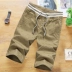 Mùa hè quần short nam năm quần Hàn Quốc thường xu hướng quần lỏng ống túm quần lớn nam cắt quần mùa hè 3/4 Jeans