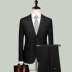 Mùa thu phù hợp với nam Slim thời trang kinh doanh sự nghiệp giản dị để làm việc đám cưới chú rể váy hai mảnh - Suit phù hợp vest nam hàn quốc Suit phù hợp