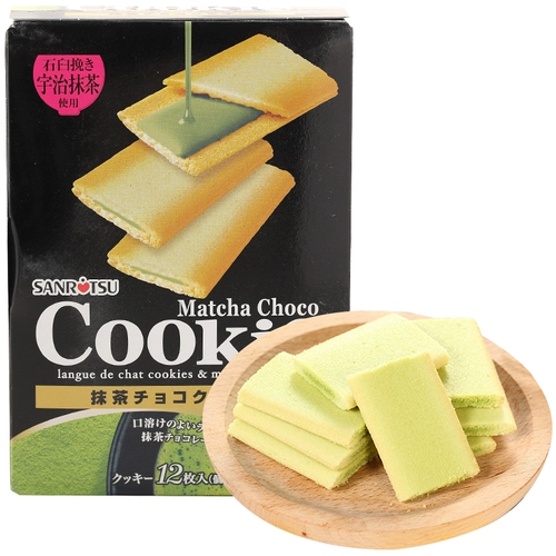 Япония импортированное печенье печенье Sanli Chocolate/Cream/Uji Matcha/Сырное печенье сэндвич 90G