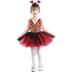 Trẻ Em Trang Phục Lông Tơ Gạc Váy Liuyi Mẫu Giáo Trang Phục Biểu Diễn Múa Bé Gái Kim Sa Lấp Lánh Jazz Nhảy Hiện Đại Đỏ Trang phục