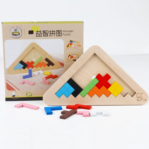 Трехмерная головоломка, деревянная игрушка, интеллектуальный конструктор для взрослых, раннее развитие, 1-3 лет, 6 лет