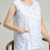 Nữ mùa hè duy nhất phần mỏng không tay vest đồ ngủ top vòng cổ cardigan cộng với phân bón để tăng tuổi trung niên mẹ dịch vụ nhà Pyjama