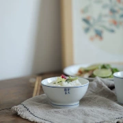 Manxu | Ruishi | Dao gốm bát dao màu xanh Cuộc sống hàng ngày Tùy chỉnh - Đồ ăn tối