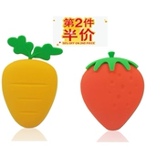 Силиконовая креативная ключница, морковная клубника, милый маленький мультяшный брелок с ключом, Южная Корея