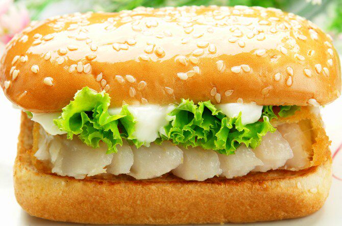 汉堡鱼排 亚洲渔港汉堡鱼排