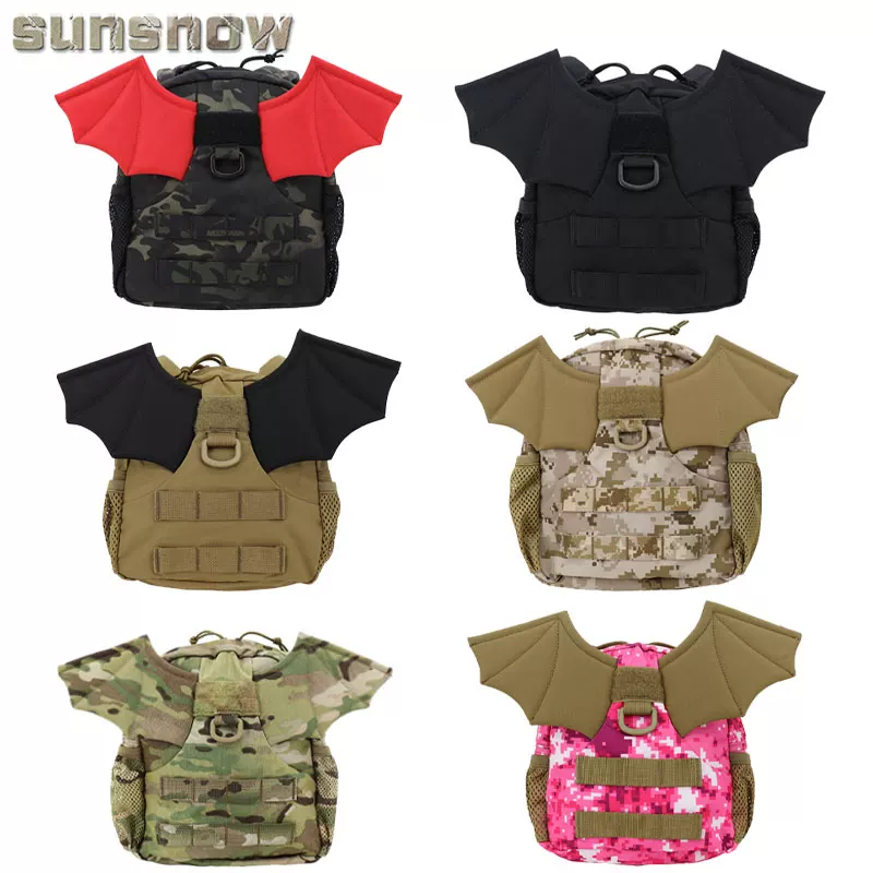 Children's camouflage backpack solar-powered, school bag for early age
