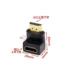 HDMI2.0 phiên bản 90 độ góc khuỷu tay phải 270 độ cách mạng hdmi chuyển đổi đầu mở rộng đầu treo tường TV 4k - TV